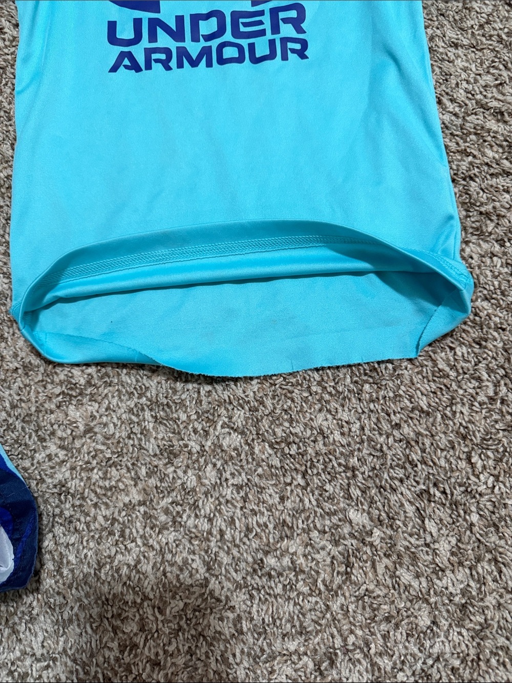 Under Armour Turquoise & Navy Boys' Swim Rashguard Set - Picture 2 of 2